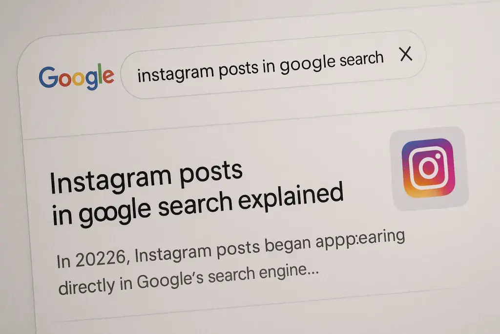 Breaking down Instagram posts in Google Search