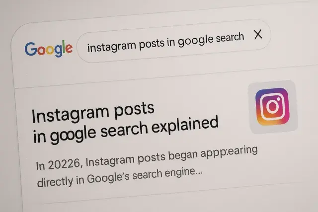 Breaking down Instagram posts in Google Search